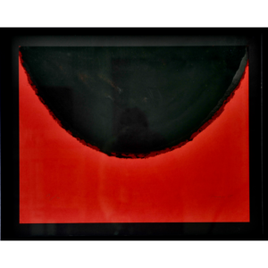 OTTO PIENE, Rose oder Stern (schwarz auf rot)