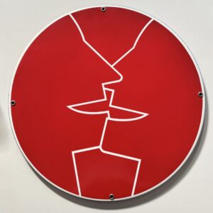 GEORG ETTL, Emailleschild, Der Kuss